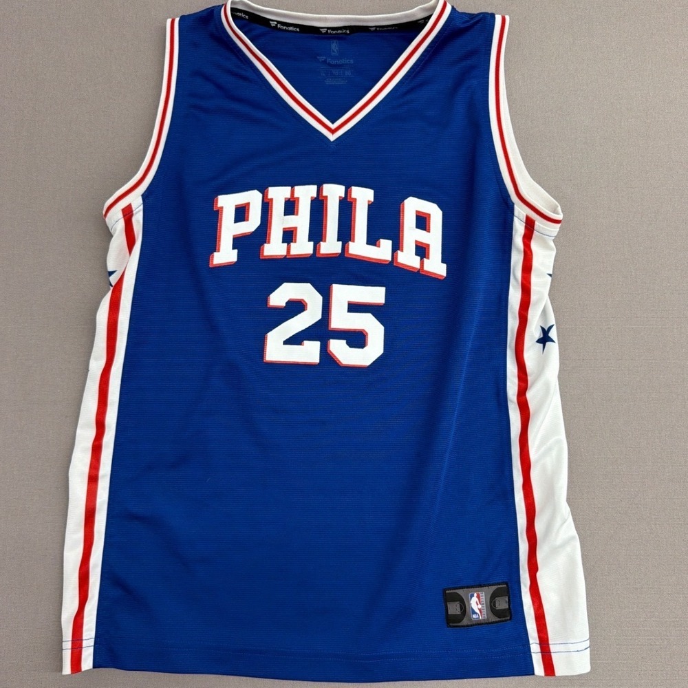 Fanatics Philadelphia 76ers Ben Simmons 25‎ Jersey Blue Mens XL Basketball NBA